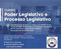 PRIMEIRA FORMAÇÃO SOBRE PODER LEGISLATIVO E PROCESSO LEGISLATIVO